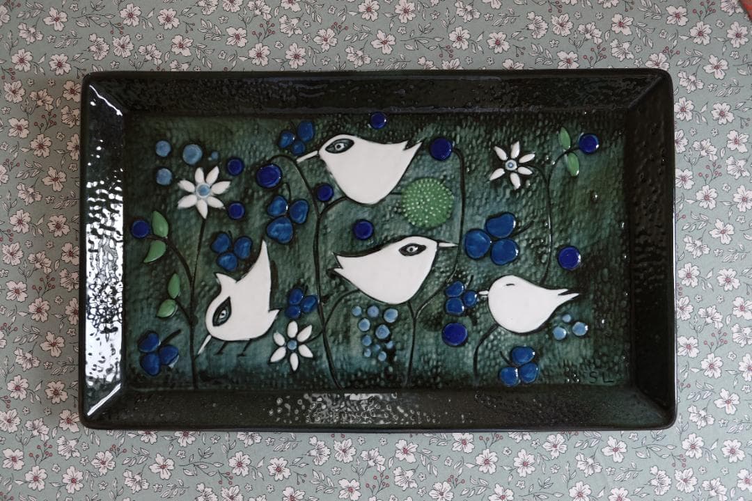 ロールストランド/シルヴィア・レウショヴィウス/陶板/プレート/リサラーソン