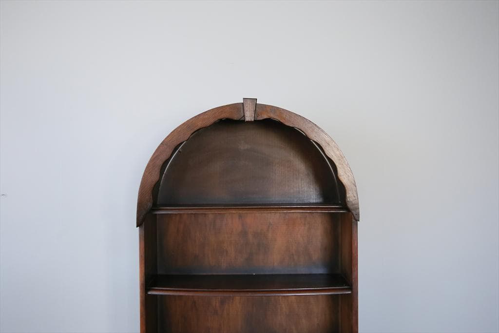 英国アンティーク木製ブックシェルフ/本棚/ラック/飾り棚キャビネット(91-70