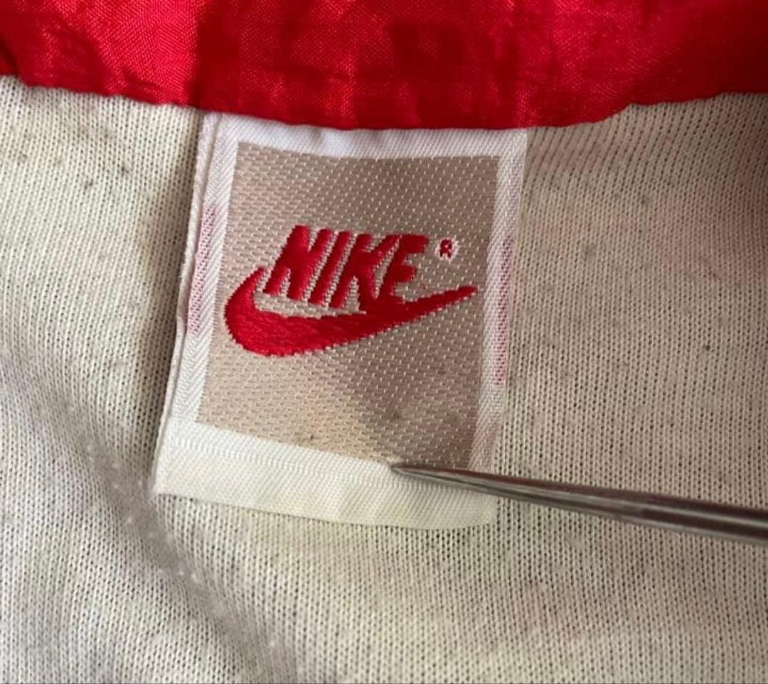 90s ナイキ　ロゴ　ナイロンジャケット　風　車