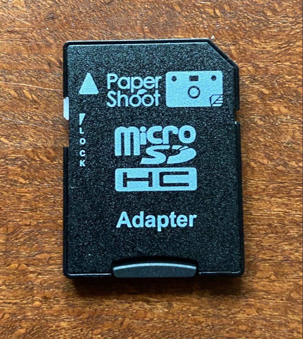 PaperShoot ペーパーシュート CROZ クリア　オリジナルSD 箱付