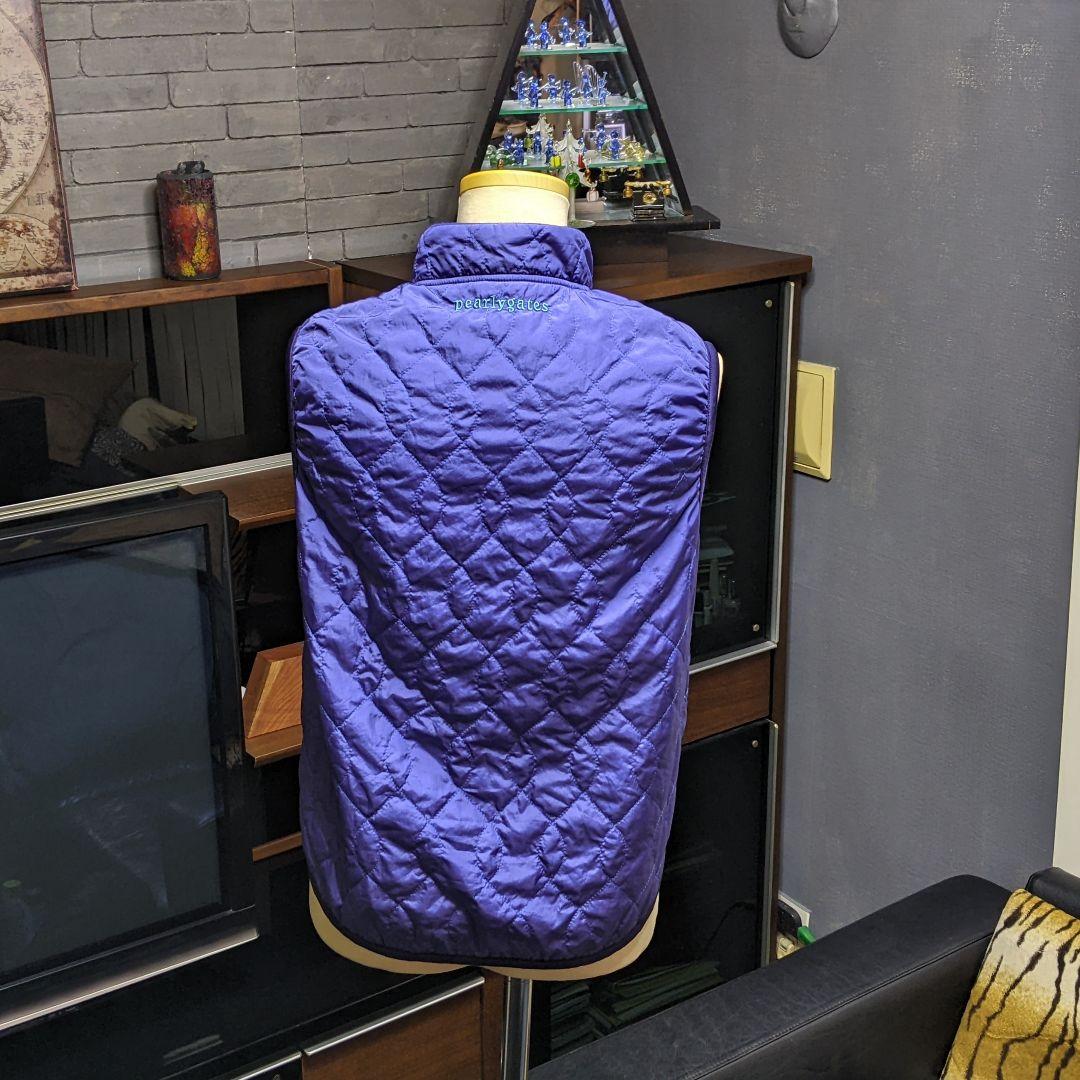 パーリーゲイツ　キルティング　リバーシブル　ナイロン　中綿　ベスト　ゴルフウェア