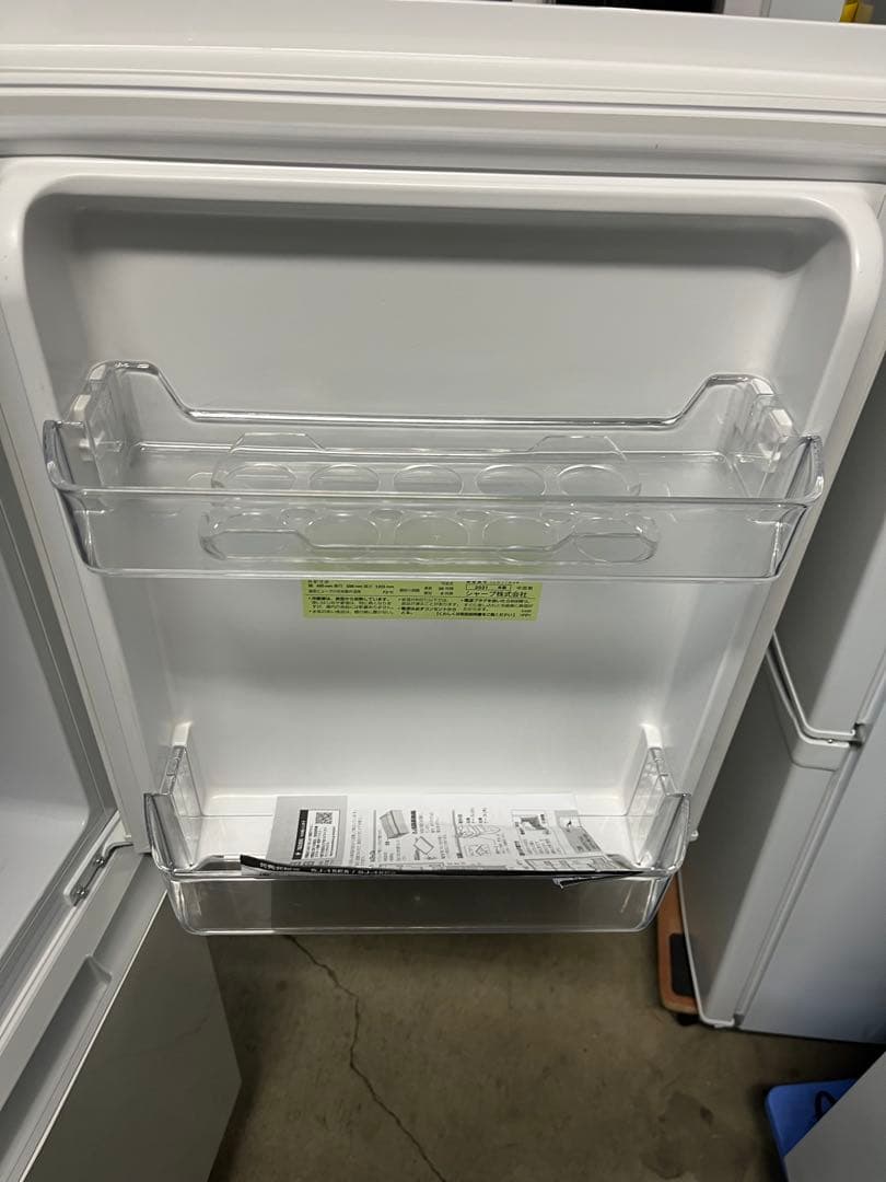 SHARP ノンフロン冷蔵庫 SJ-15E8-KW 152L 識別T