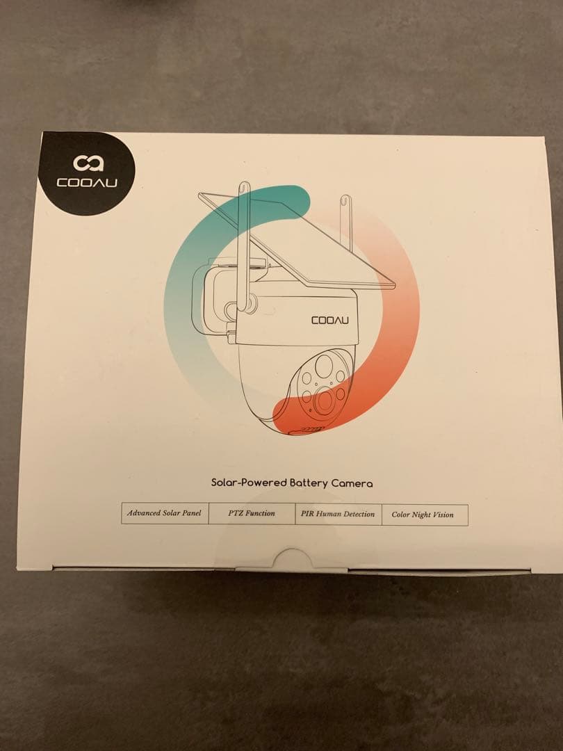 未使用屋外防犯カメラ ソーラー一体型完全ワイヤレス高画素人体検知 駐車場車庫対応