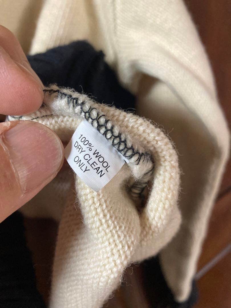 デッドストック 150着限定ラングリッツレザー ディーエン ウール セーター