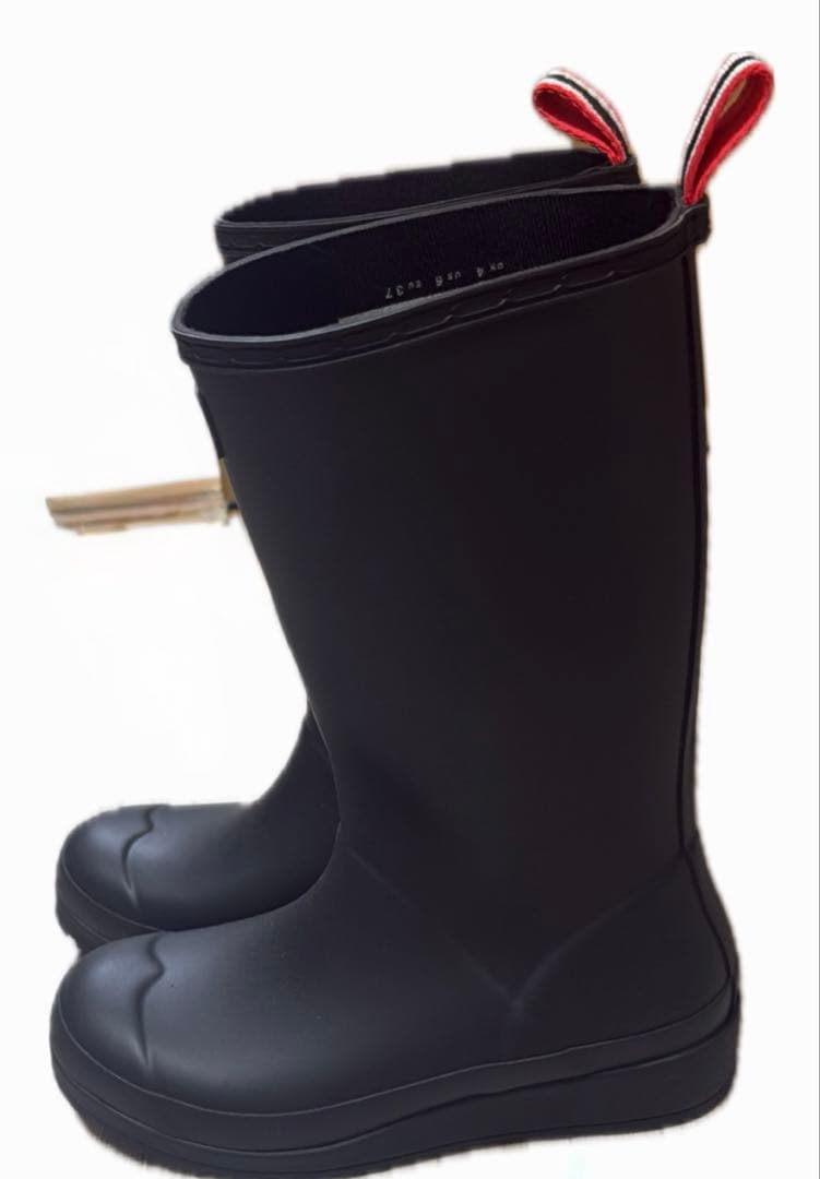 【美品】HUNTER 長靴　ロング　ブラック　23cm