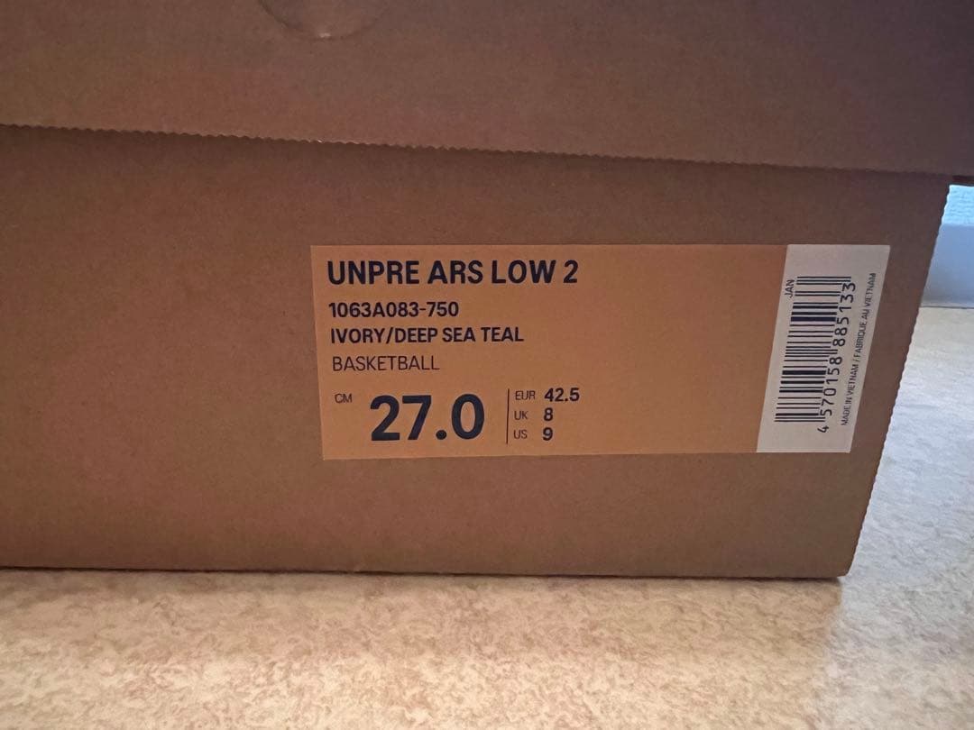 asics UNPRE ARS LOW 2 27cm アンプレアルス