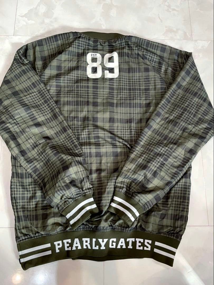 正規品　ほぼ未使用　パーリーゲイツ　チェック　スニード　ブルゾン　蓄熱　撥水