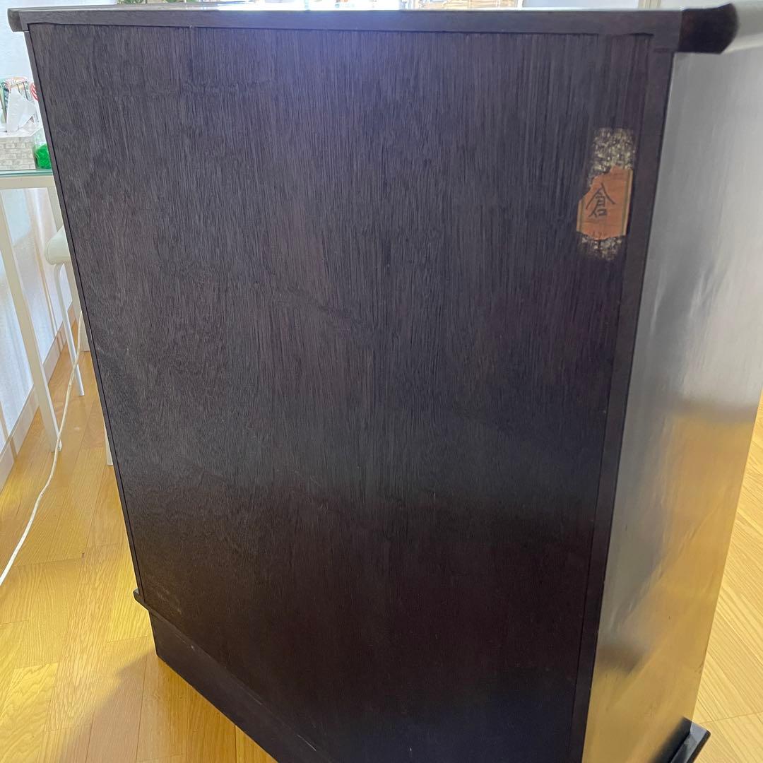 昭和レトロ 茶箪笥 螺鈿細工 松柄 和箪笥 飾り棚 キャビネット