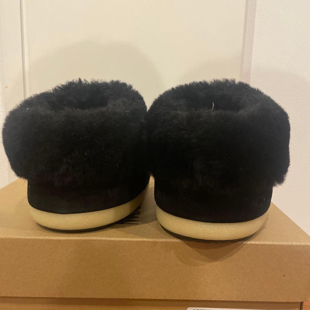 MOON BOOT ムーンブーツ　ブラック ビーズ付き　美品　モカシン