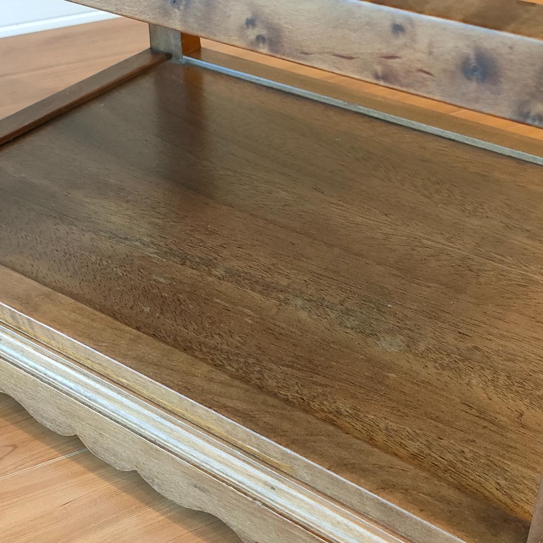 アンティーク　キッチンワゴン　バタフライ　サイドテーブル　スペイン輸入家具