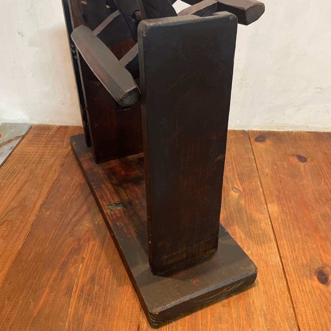 希少　年代物　木製　糸巻き機　本体　ヴィンテージ　古道具　古民家　当時物