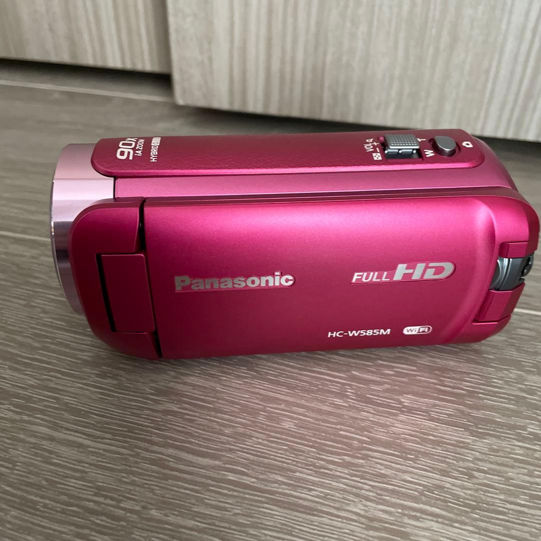 美品　Panasonic HC-W585M ビデオカメラ 本体　ピンク