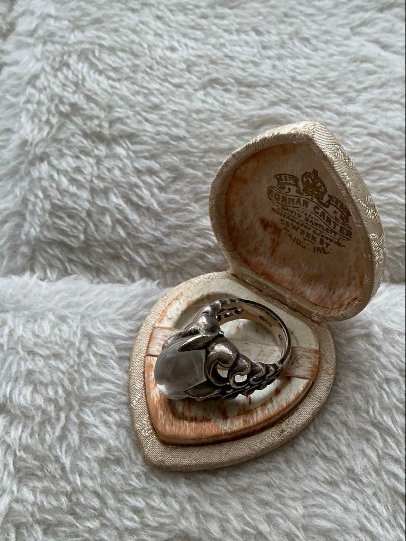 アンティークジュエリーケースNORMAN CARTER ハート型ケース