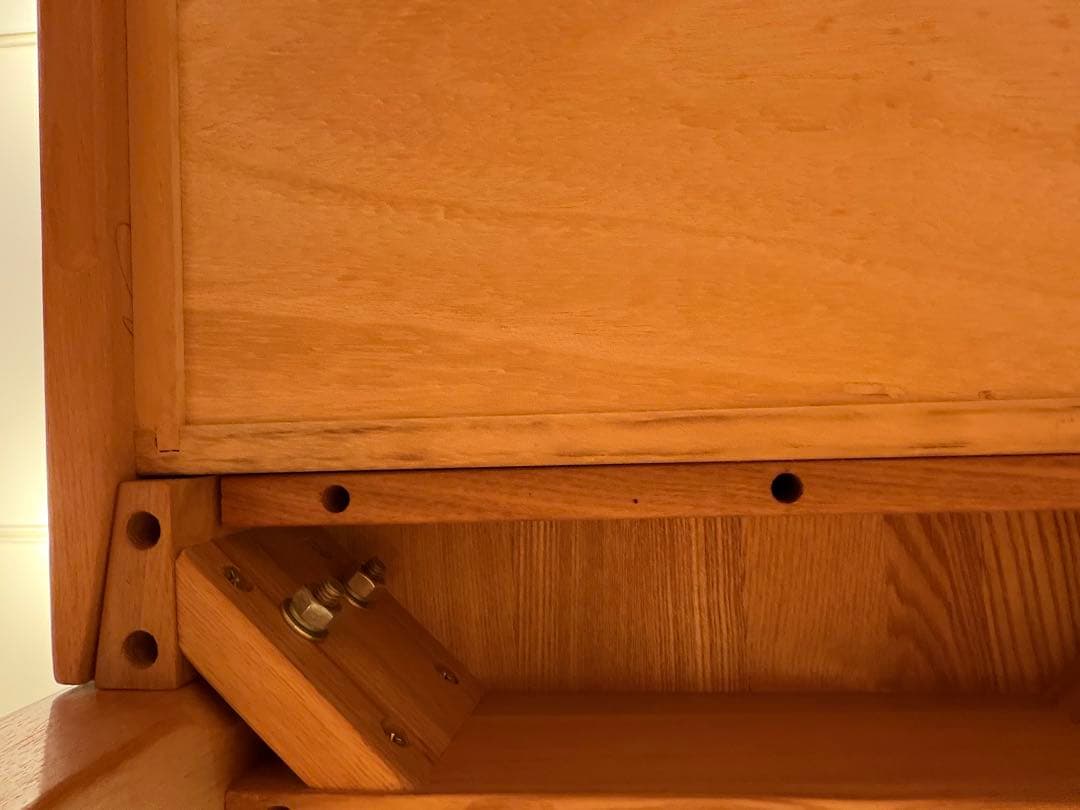 無印良品 デスク 美品 /タモ材 パーソナルデスク 幅80cm （1）