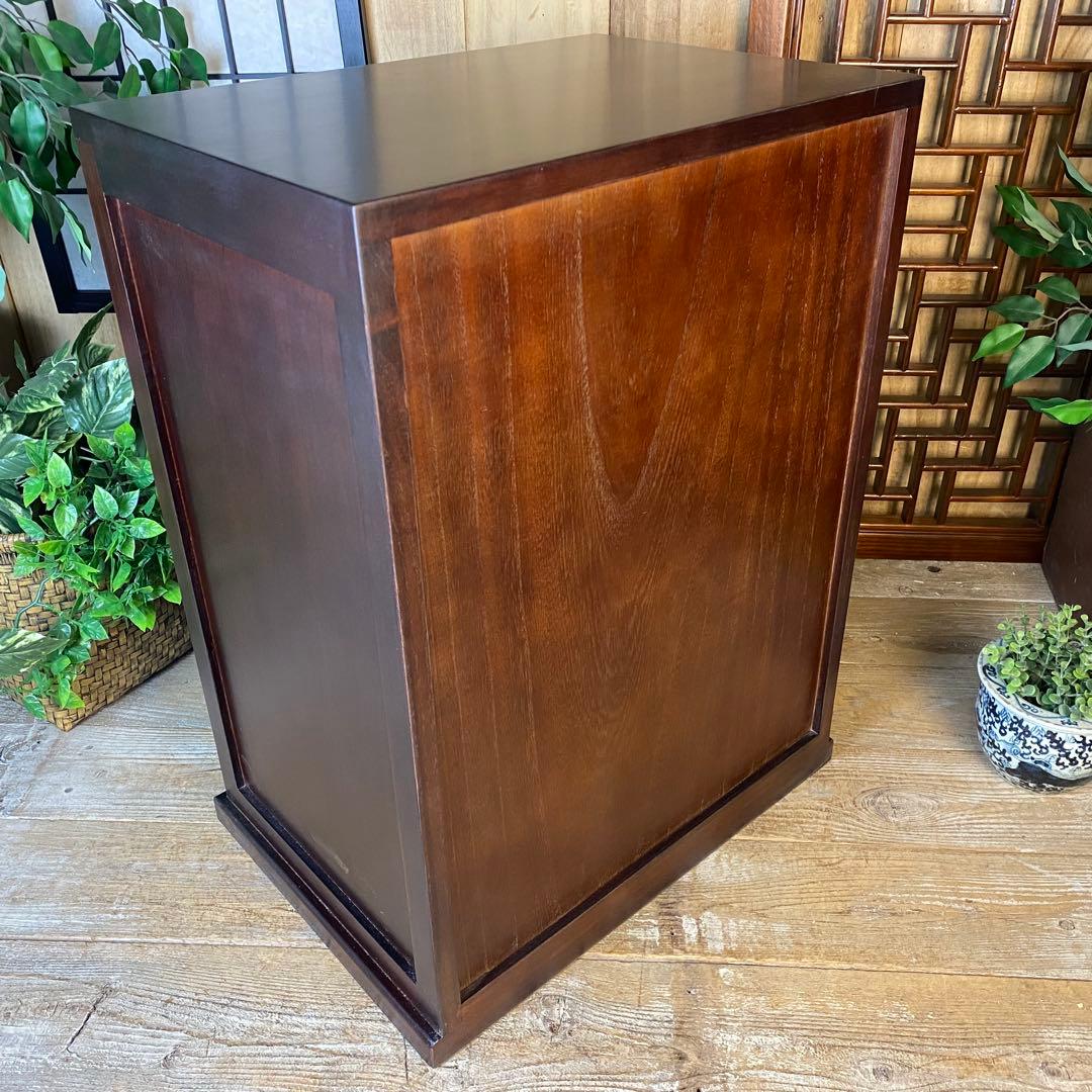 訳あり品！【134】民芸家具桐材多引き出しチェストタンスD48㎝×65㎝完成品
