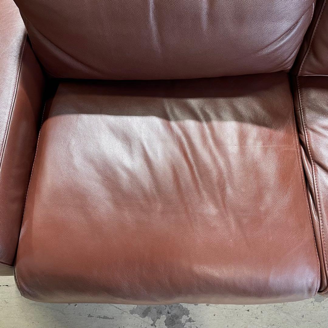 MUJI 無印良品⭐️革張り フェザー　2.5シーターソファー