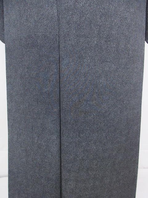 着用少ない！極鮫小紋＊江戸小紋＊黒＆白＊紋無し＊着物＊やせ型＊１５９ｃｍ＊裄６５