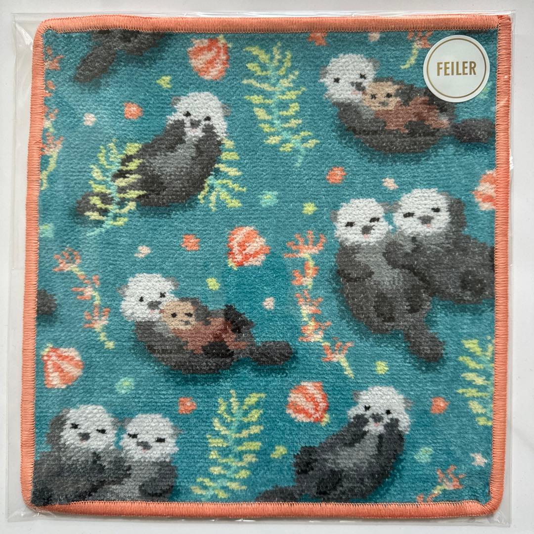 ラブラリーバイフェイラー　プカプカラッコ　巾着　ハンカチ（web限定）