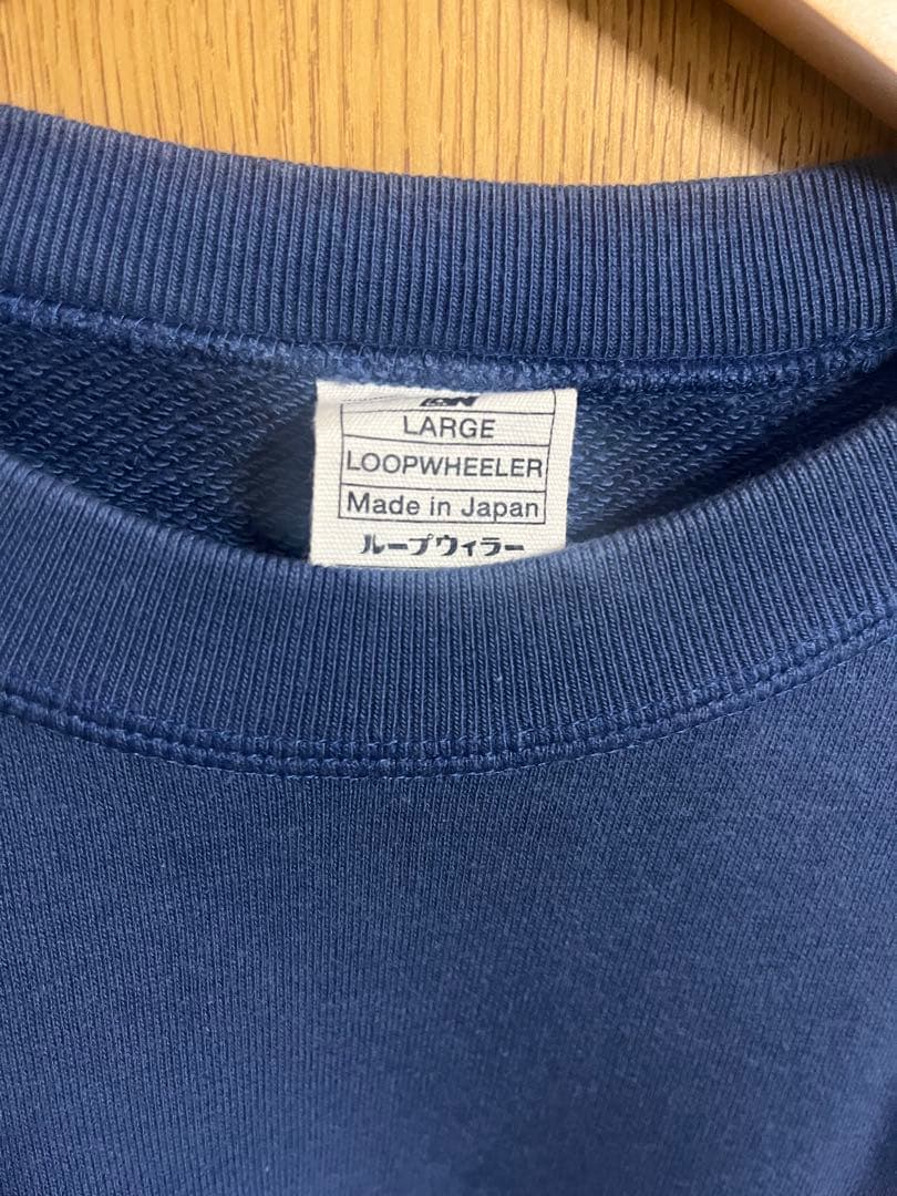美品 LW313 ループウィラー Loopwheeler スウェット Lサイズ