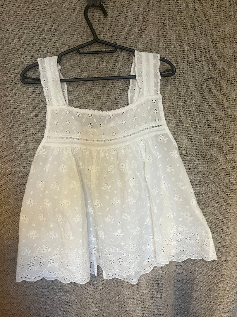 BEAMS BOY ホワイトキャミソール　レイヤード