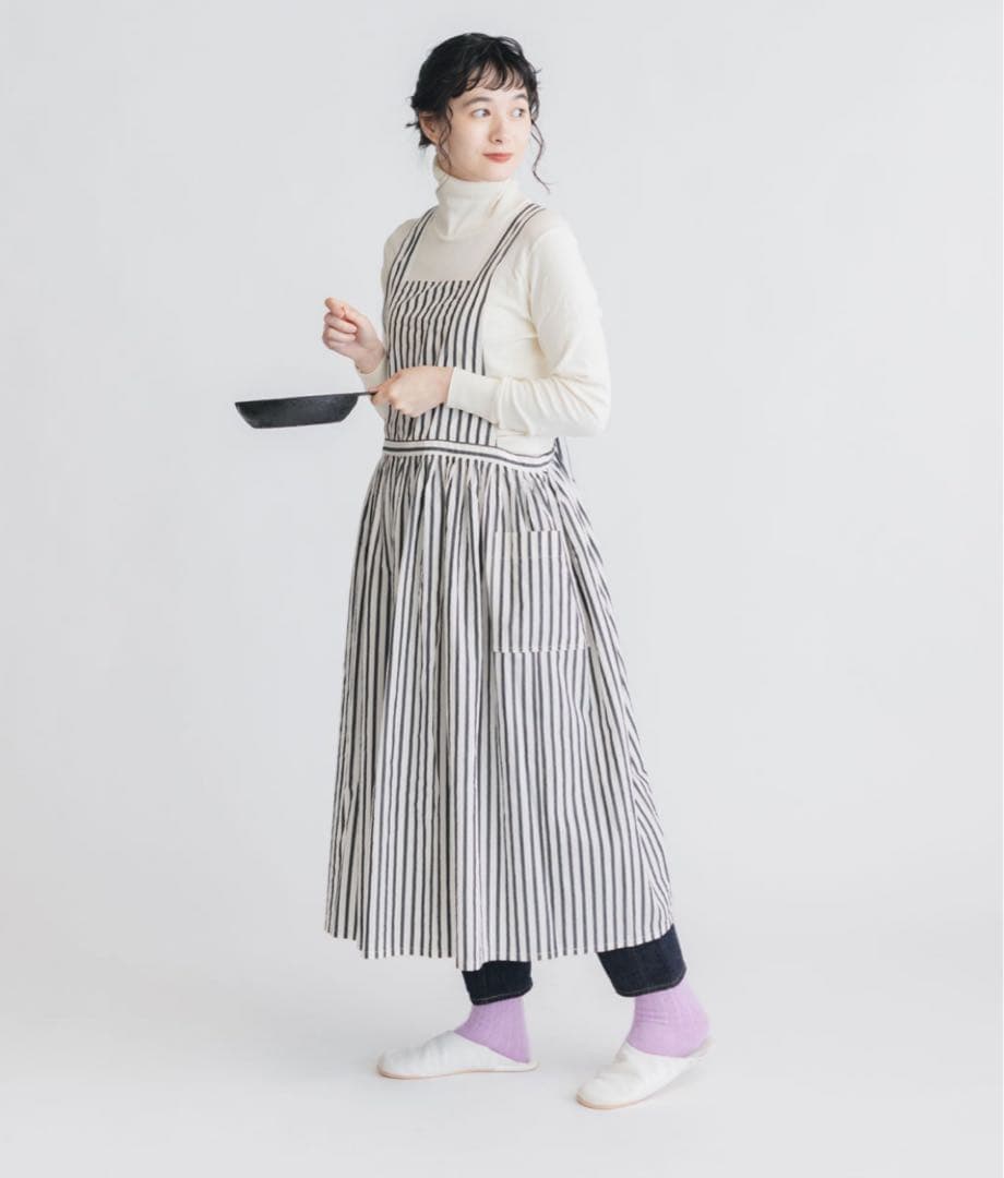 kurasukoto おめかしエプロン くらすこと ストライプ