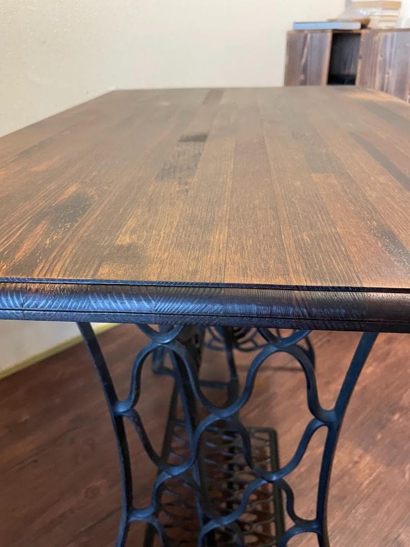 ま*め様 SINGERミシン台アンティークデスク