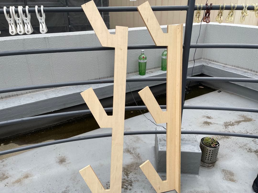 スノボー　スケボーラック　特注　ディスプレイ　バック掛け　ハンギング