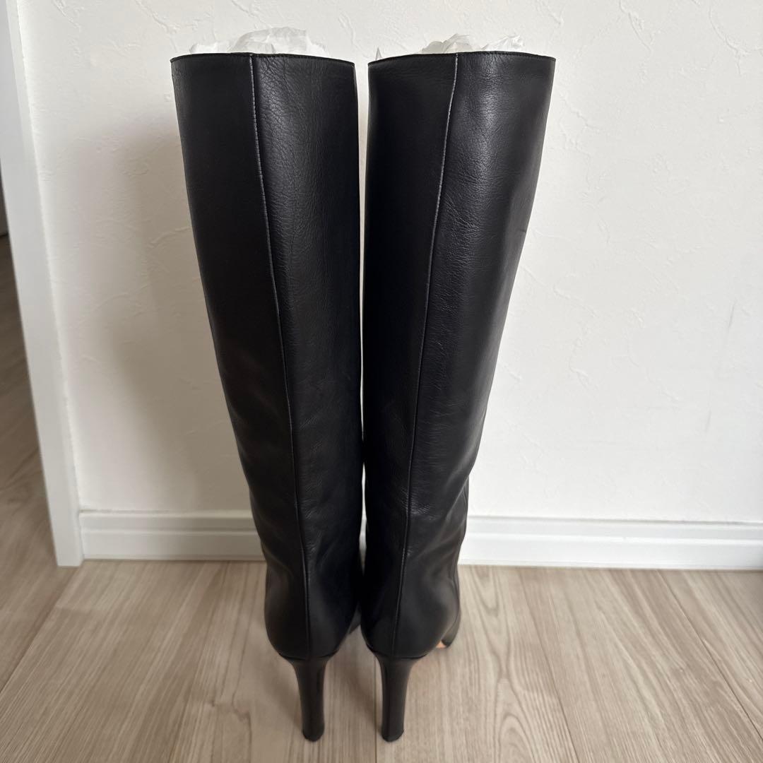 【Ari】GUCCI 黒　ロングブーツ　381/2 24.5cm