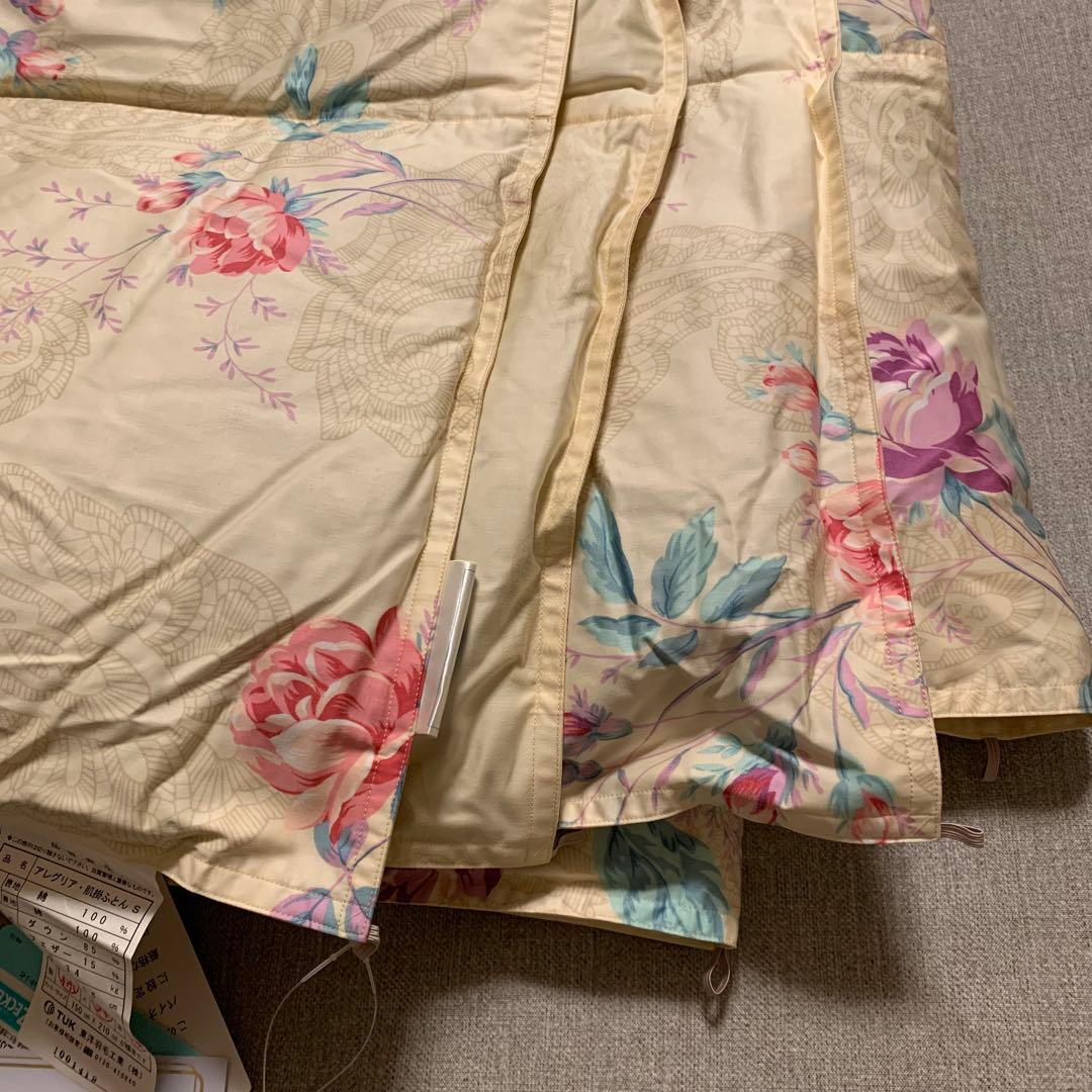 チョコ　東洋羽毛肌掛けふとん　カバー2枚付き　未使用品　シングル