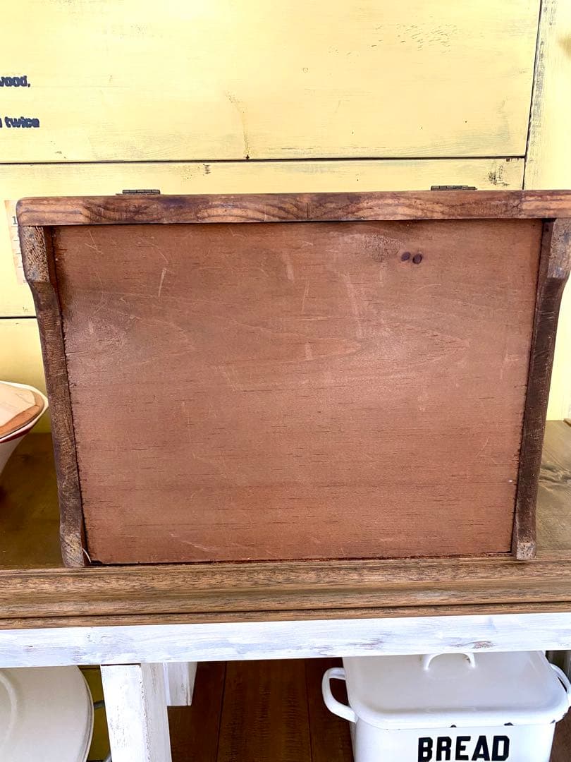 木製ブレッドボックス ヴィンテージ　ブレッドケース