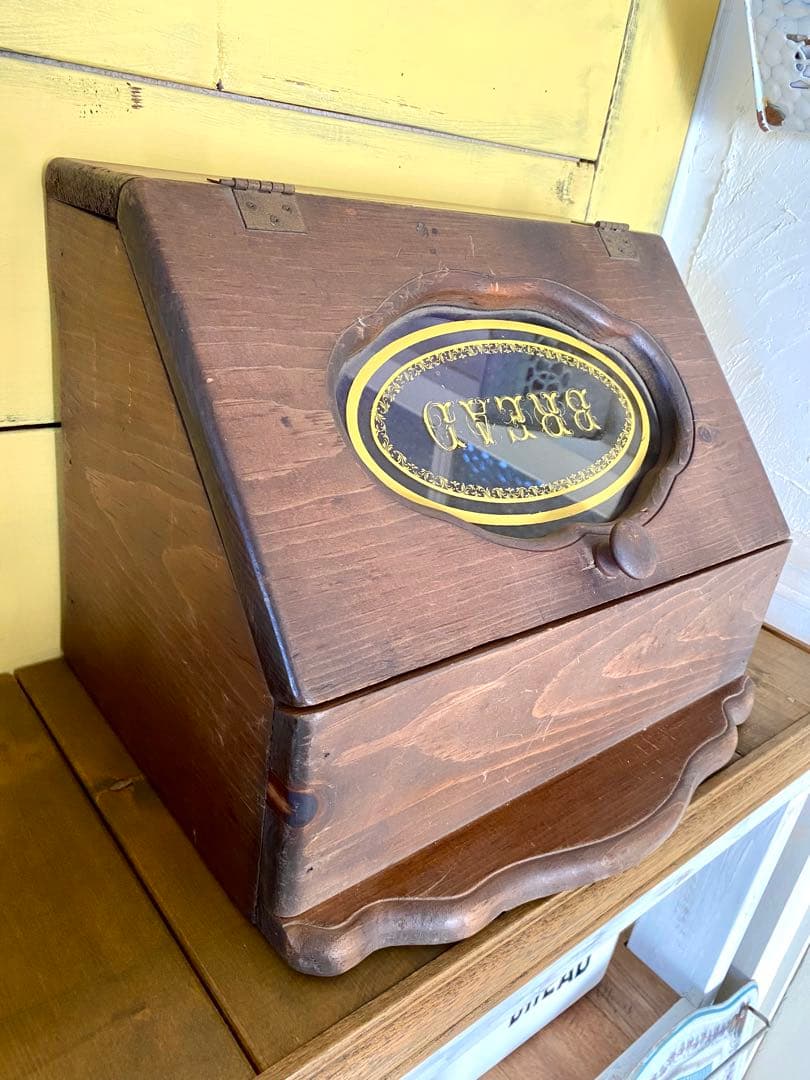 木製ブレッドボックス ヴィンテージ　ブレッドケース