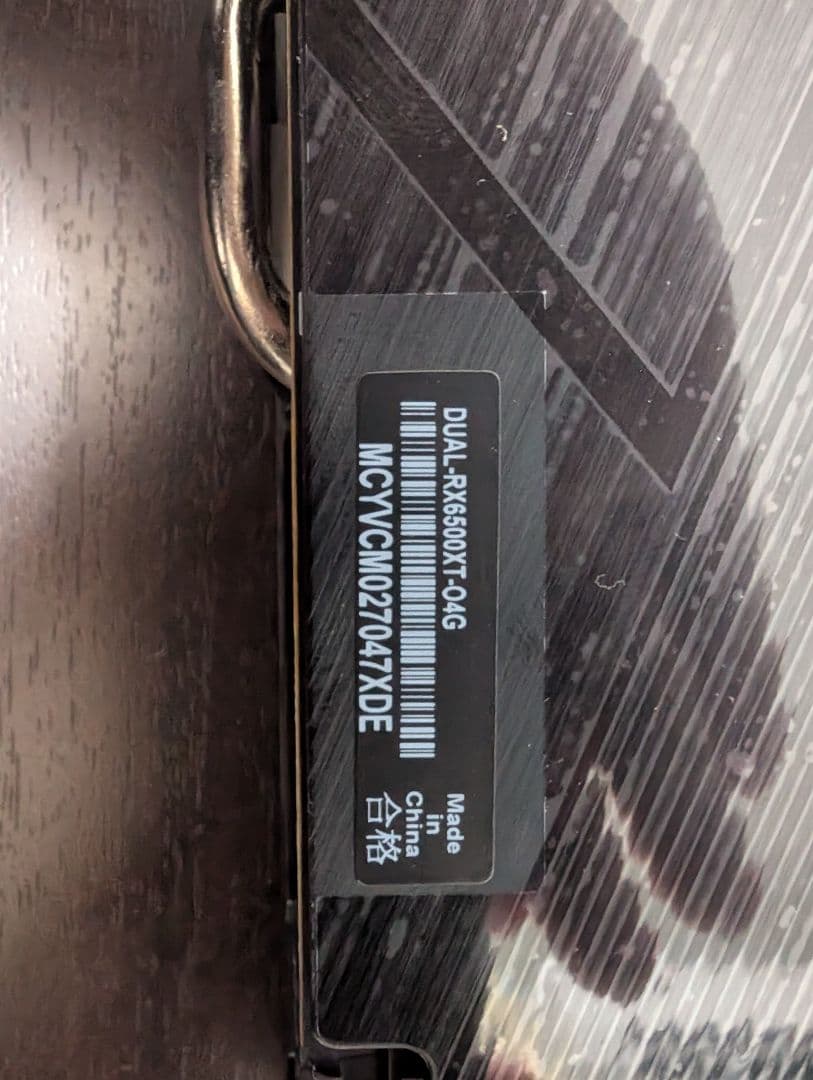 ASUS DUAL-RX6500XT-O4G グラフィックボード