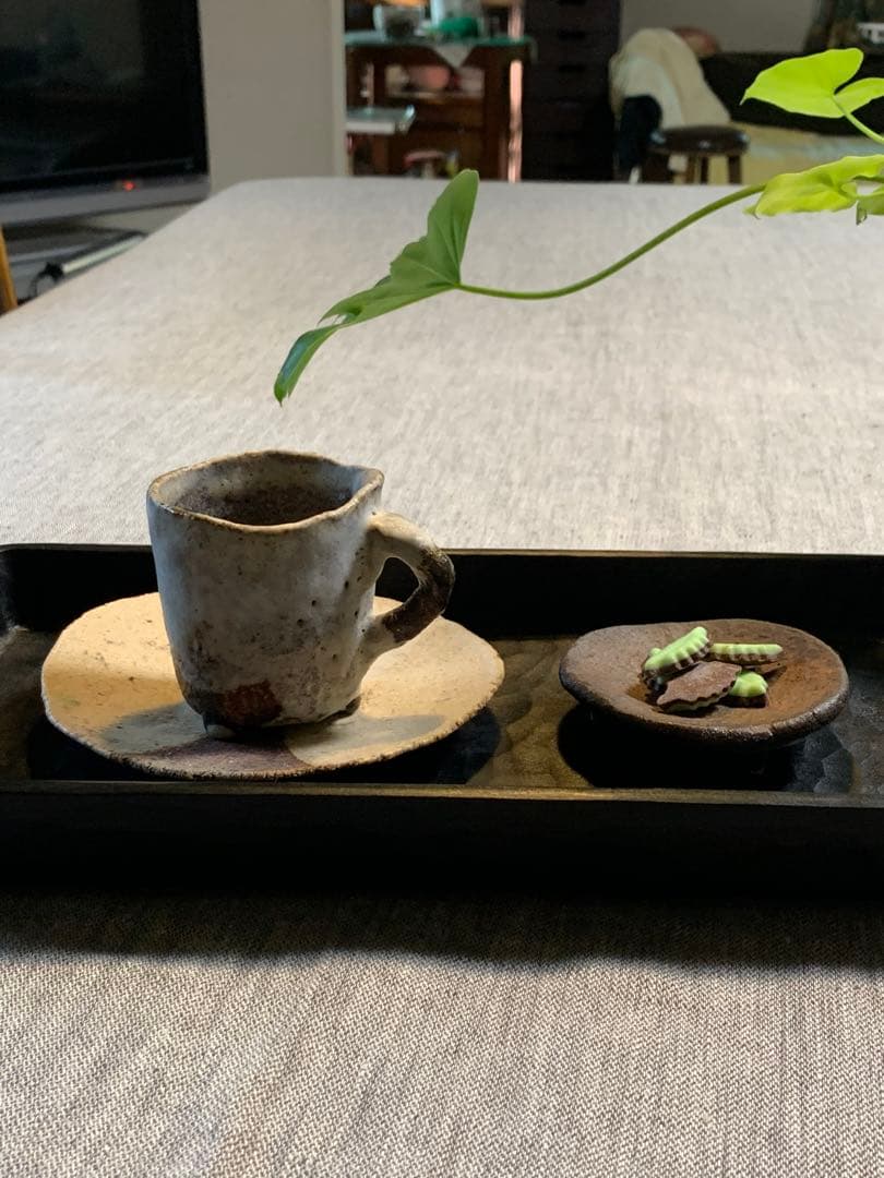 小野哲平　焼き締め　初期作品　希少　侘び寂び　美品　円錐足　手捻り　禅