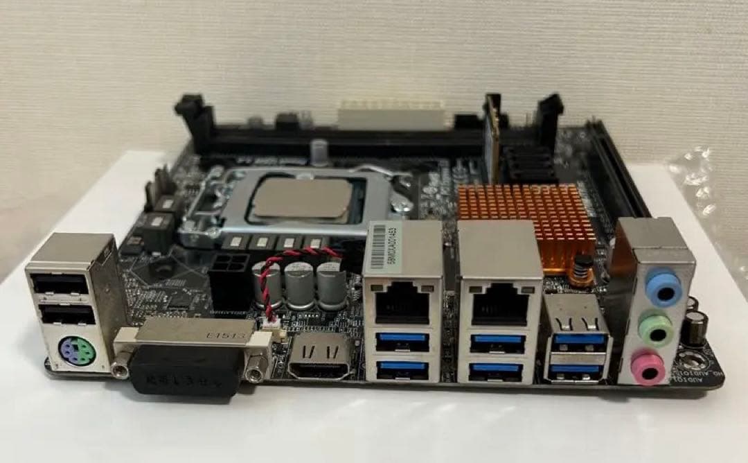 Asrock H170M-ITX/ac＋Core i5-7500＋CPUクーラー