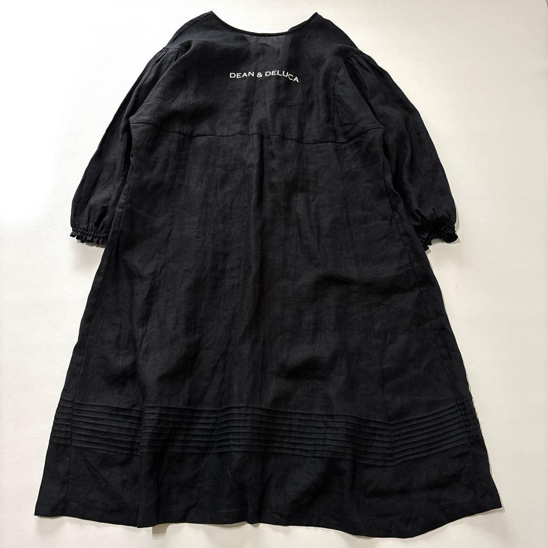 【試着のみ】DEAN＆DELUCA×BEAMS COUTURE　割烹着ドレス　黒