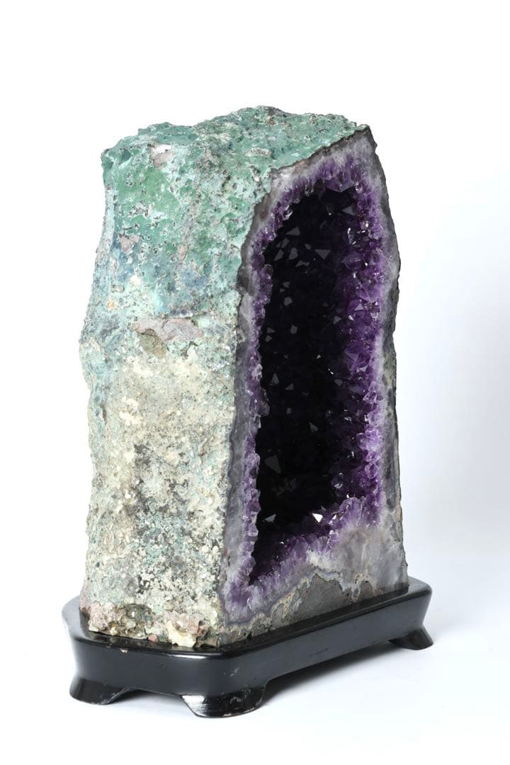 大型 アメジストドーム 紫水晶 原石 11.3kg 台座付 天然石 鉱物 風水