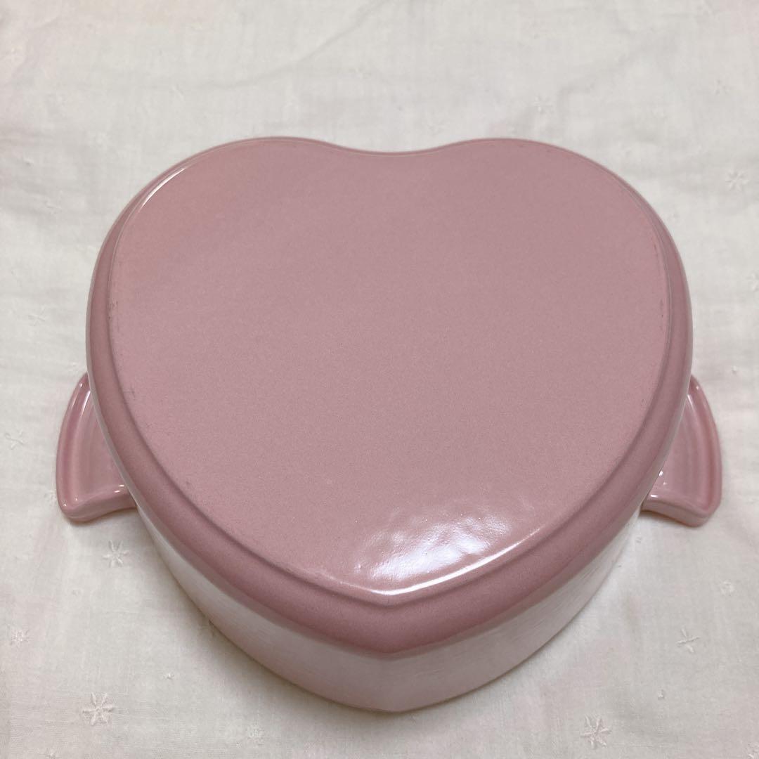 【タイムセール】LE CREUSET ハート型 鍋 ピンク　ココットダムール
