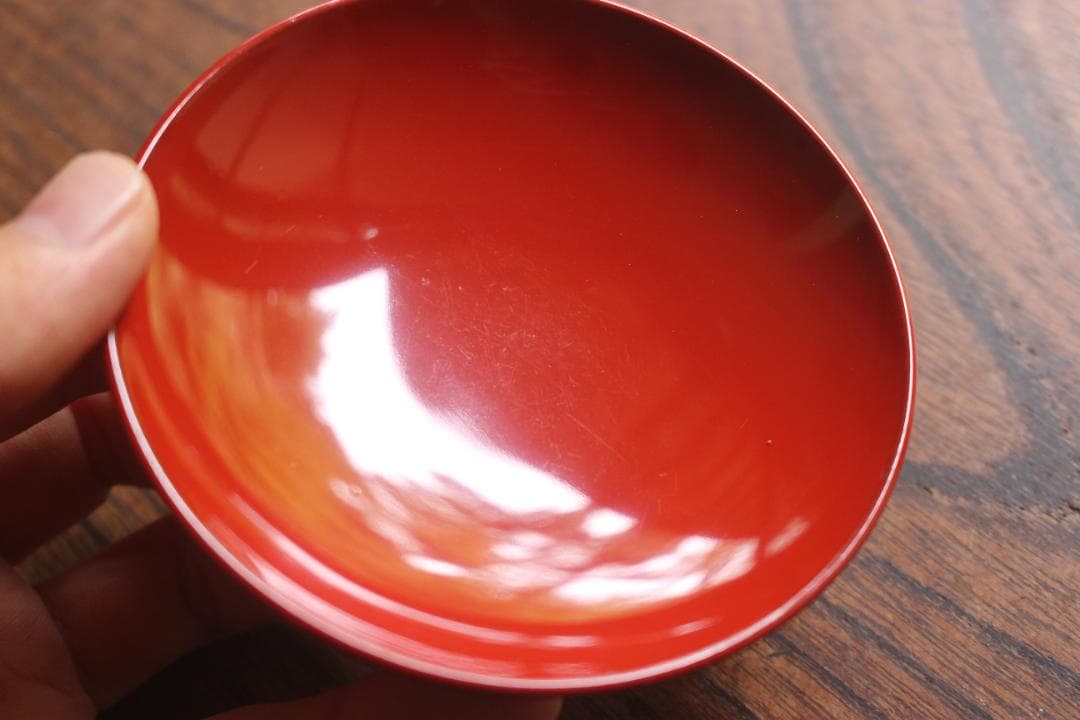 デッドストック！極上朱漆の美しい輪島塗の四つ椀（検漆器漆椀懐石四つ組椀茶道具