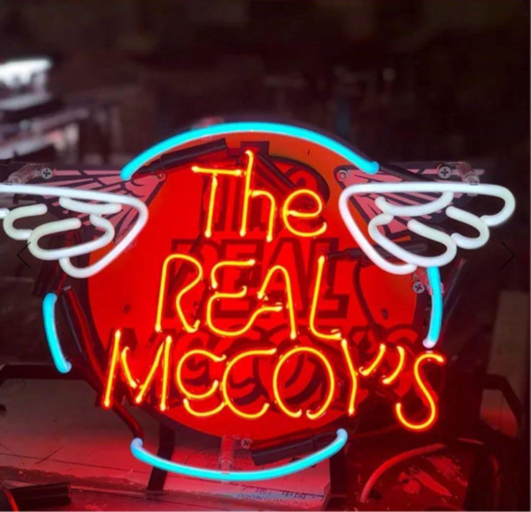 オーダー　ネオンサイン 翼デザイン レッド＆ホワイト ガラス製 オリジナル