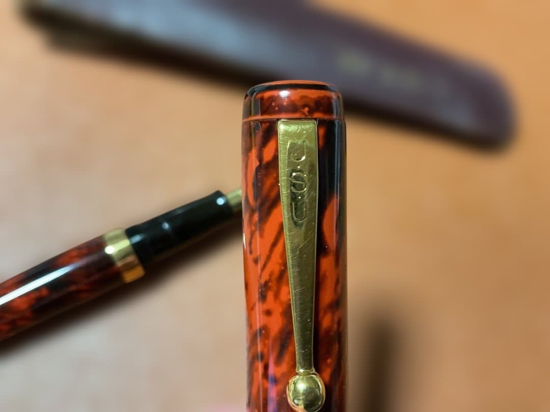 大橋堂　万年筆　エボナイト　ペン先21K ケースつき