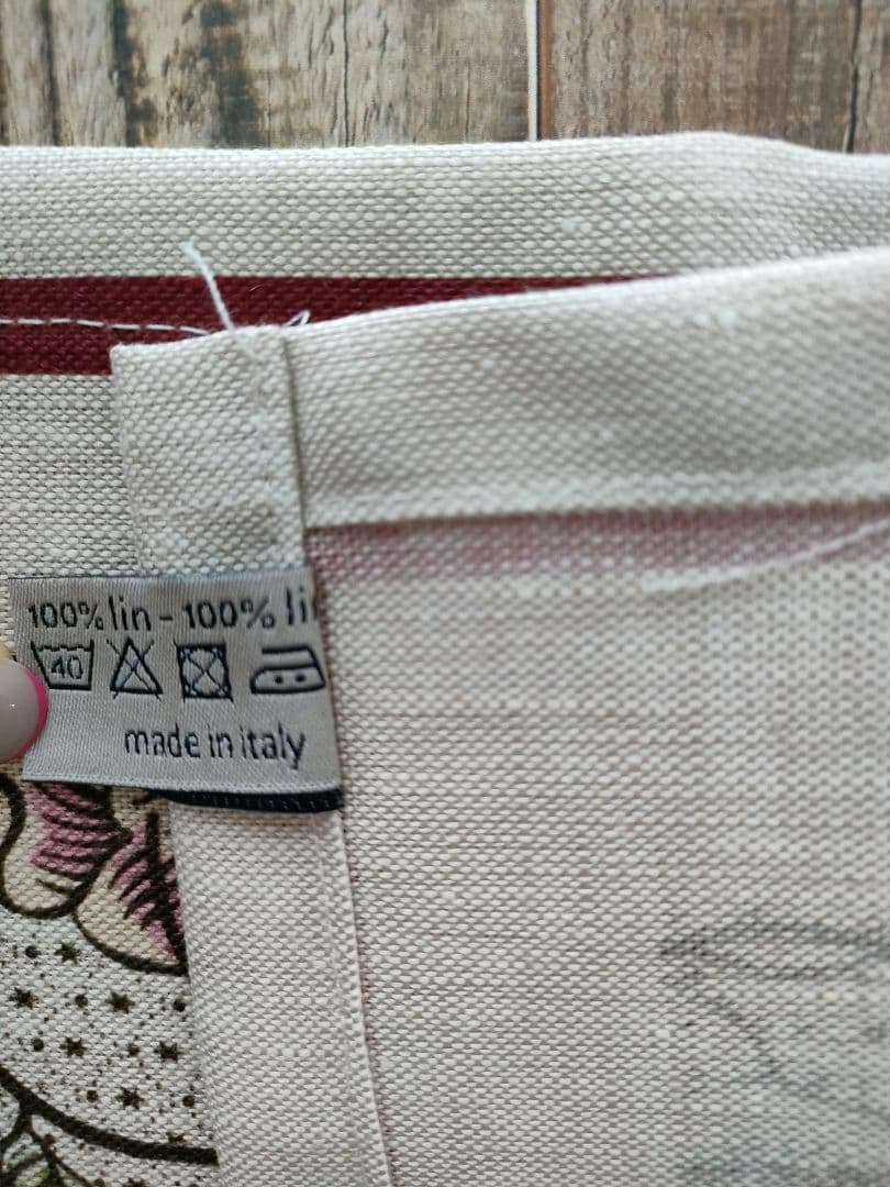 ラスト１枚✭GIEN ドミノテローズ　ランチョンマット　 リネン100%