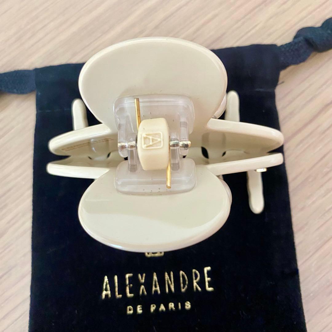 【sk】ALEXANDRE DE PARIS パール付きヘアクリップ