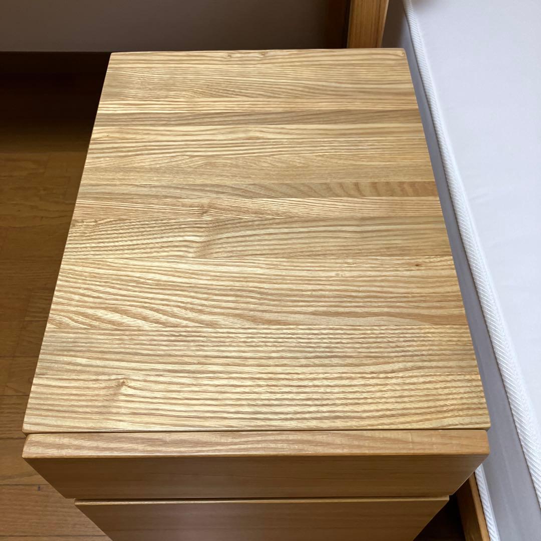 無印良品　タモ材　キャビネット