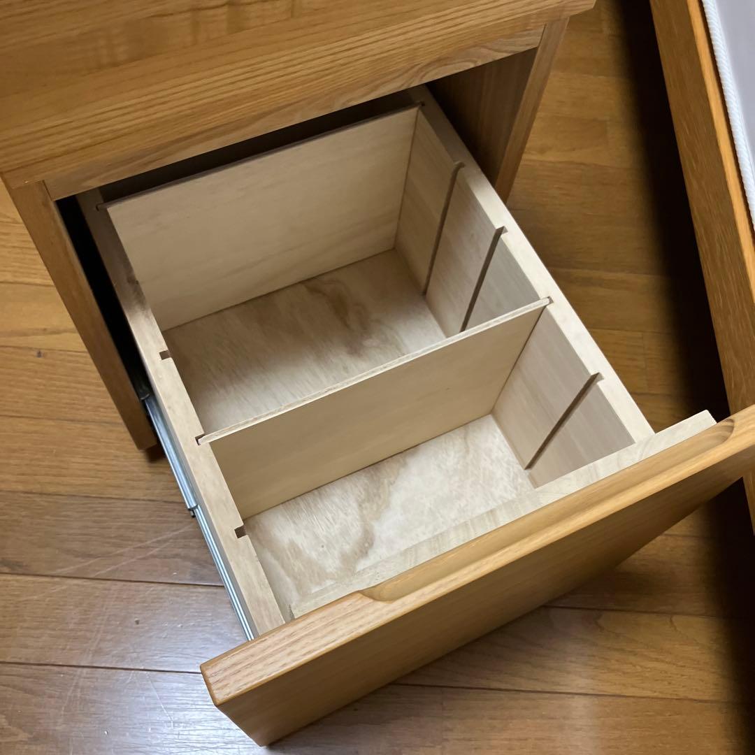 無印良品　タモ材　キャビネット