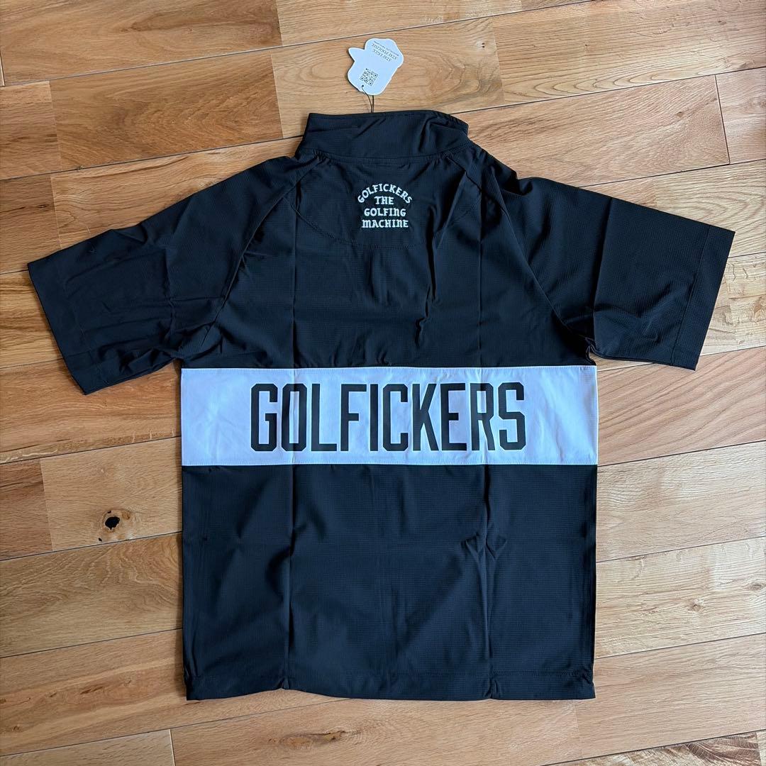 【未使用】GOLFFICKERS ハーフジップストレッチシャツL