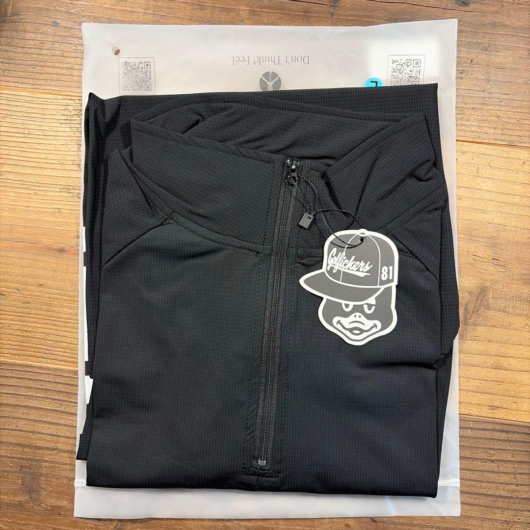 【未使用】GOLFFICKERS ハーフジップストレッチシャツL