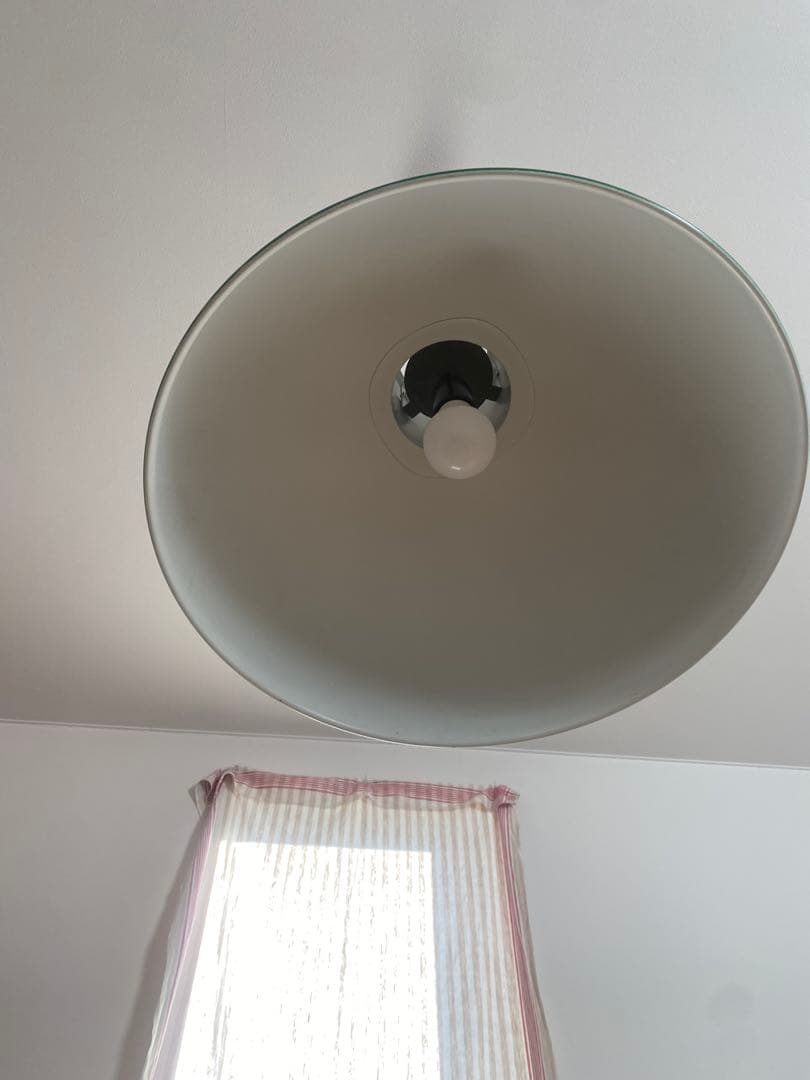 アンティーク　グリーンドーム型　ペンダントライト