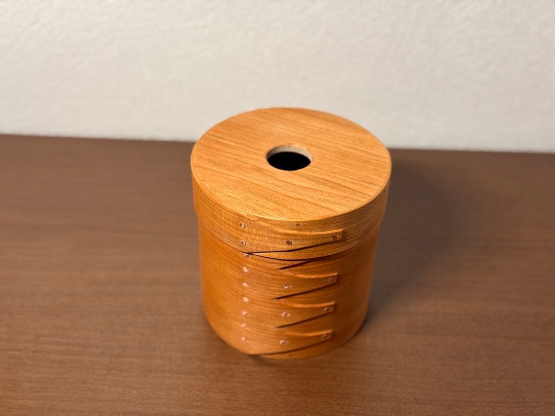 【専用】シェーカーラウンドテッシュボックス ブラックチェリー