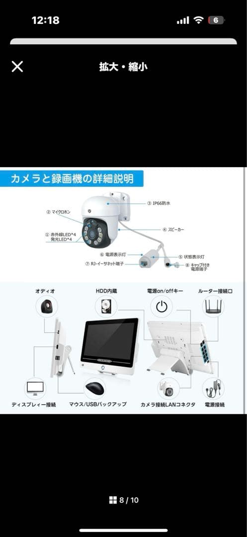 800万画素カメラ4台セットモニター付きAmazon価格51000円タイムセール