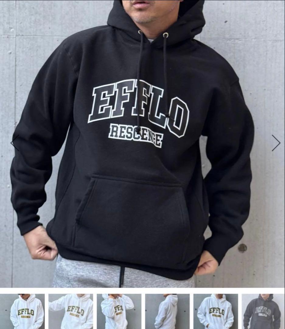 【EFFLORESCENCE】COLLEGE STYLE HOODIE サイズM